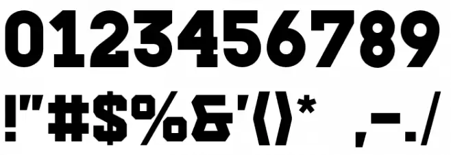 Slabzone Font OTHER CHARS