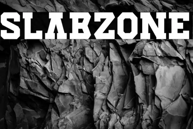 Slabzone Font examples