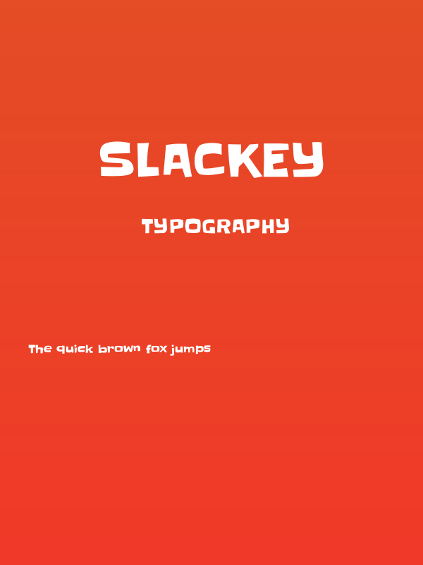 Slackey Poster