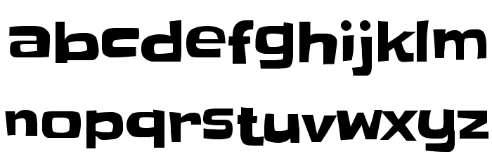 Slackey Font LOWERCASE