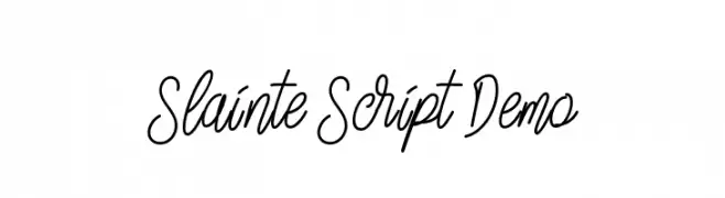 Slainte Script Demo  Fuentes Gratis Descargar