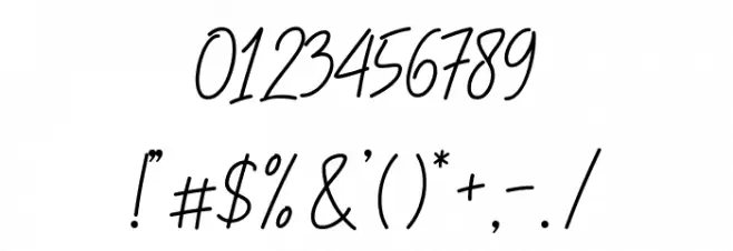 Slainte Script Demo Font OTHER CHARS