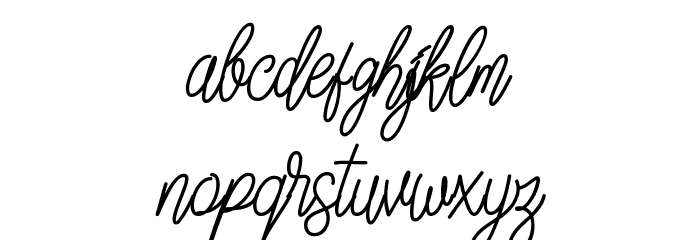 Slainte Script Demo Font LOWERCASE
