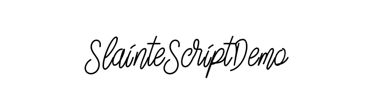 SlainteScriptDemo  font caratteri gratis