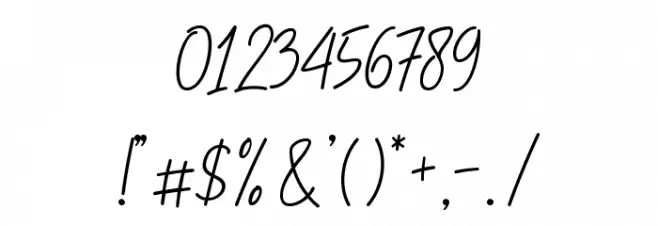 SlainteScriptDemo Font OTHER CHARS