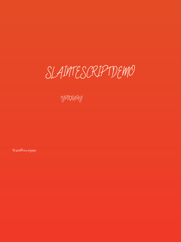 SlainteScriptDemo Poster