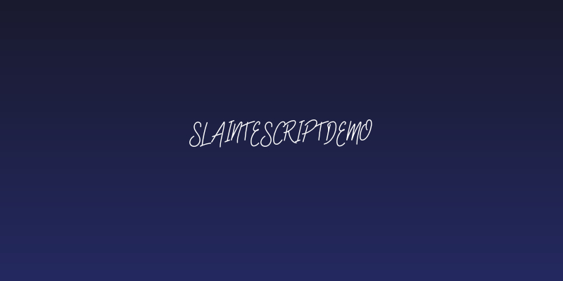 SlainteScriptDemo Social Header