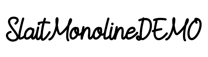 SlaitMonolineDEMO  font caratteri gratis