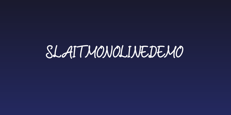 SlaitMonolineDEMO Social Header