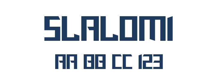 Slalom1 Font Preview