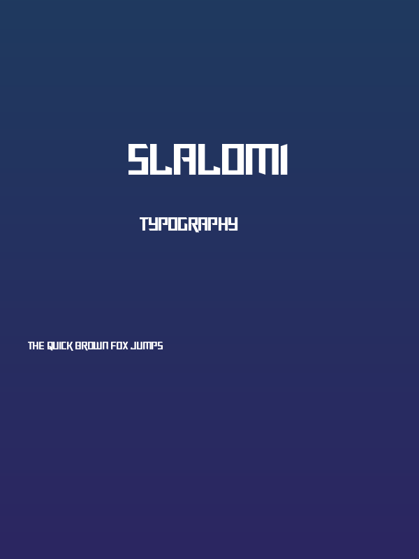Slalom1 Poster