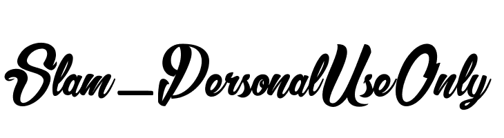 Slam_PersonalUseOnly  नि: शुल्क फ़ॉन्ट्स डाउनलोड