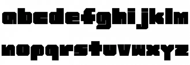 Slam Font LOWERCASE