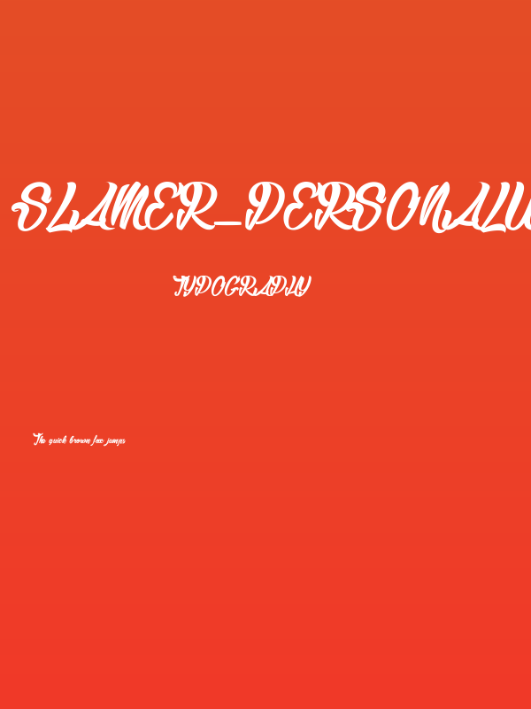 Slamer_PersonalUseOnly Poster