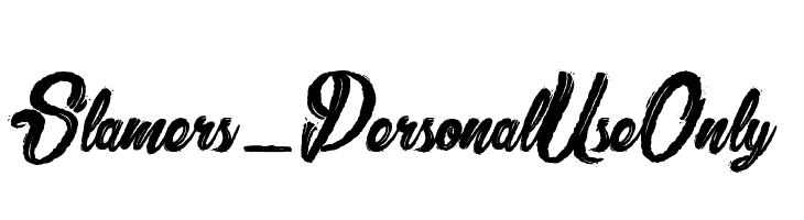 Slamers_PersonalUseOnly  Скачать бесплатные шрифты