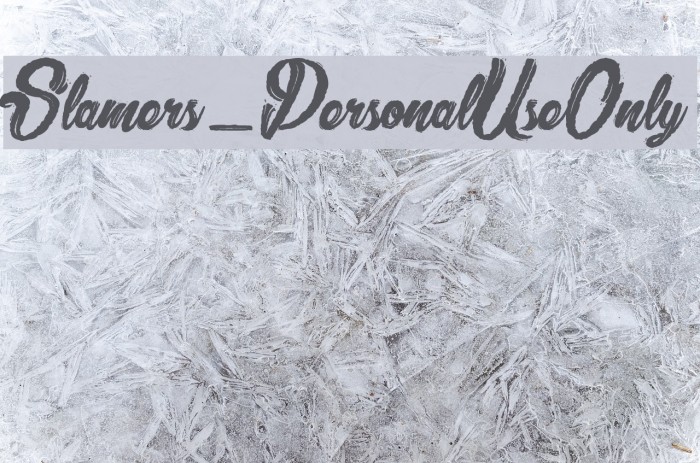 Slamers_PersonalUseOnly Font examples