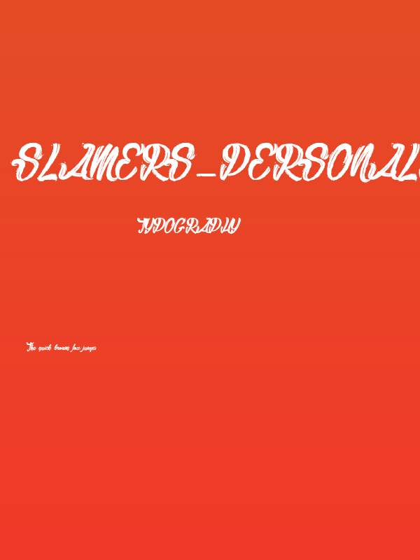 Slamers_PersonalUseOnly Poster