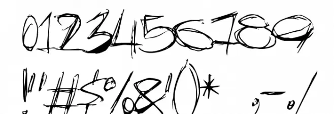 Slammer tag フォント その他の文字