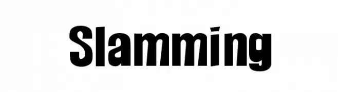 Slamming  font caratteri gratis
