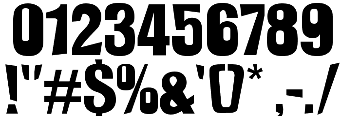 Slamming Font OTHER CHARS