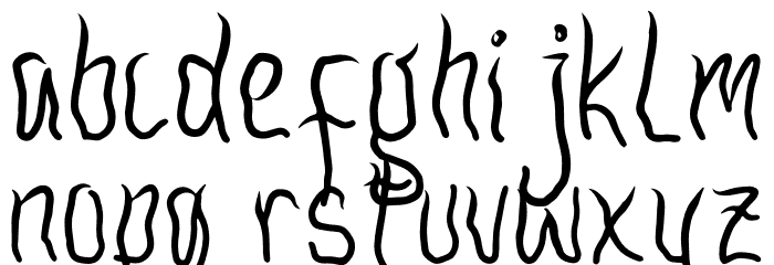 Slamming Font LOWERCASE