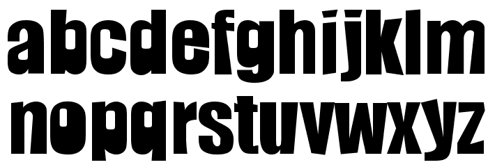 Slamming Font LOWERCASE