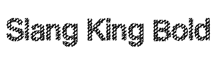 Slang King Bold  les polices de caractères gratuit tlcharger