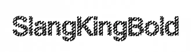 Slang King Bold  font caratteri gratis