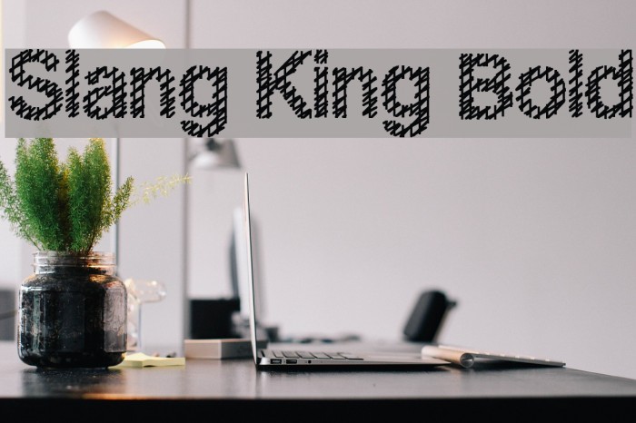 Slang King Bold Example 1