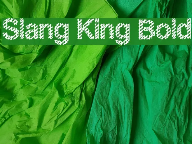Slang King Bold Example 2