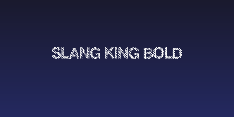 Slang King Bold Social Header