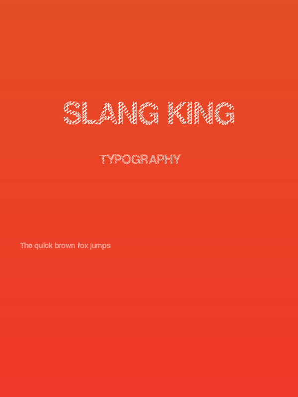 Slang King Poster