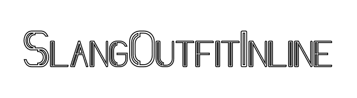 Slang Outfit Inline  font caratteri gratis