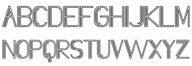 Slang Outfit Inline Schriftart Groß