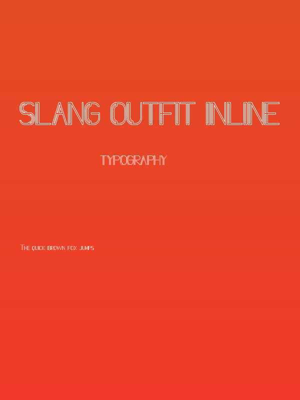 Slang Outfit Inline Poster