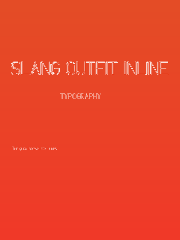 Slang Outfit Inline Poster