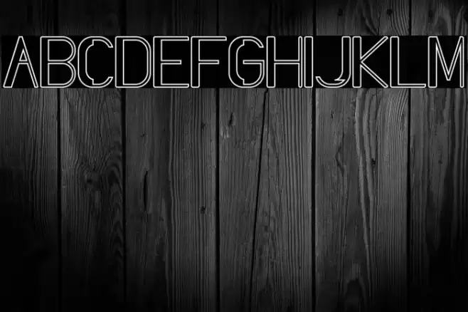 Slang Outfit Outline Font examples