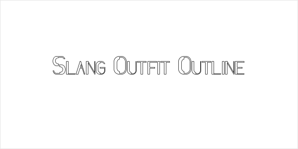 Slang Outfit Outline Logo
