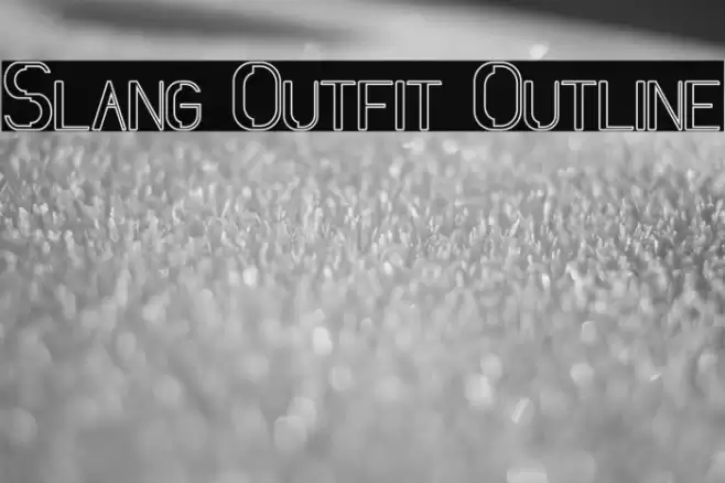 Slang Outfit Outline Font examples