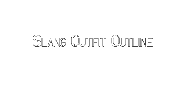 Slang Outfit Outline Logo