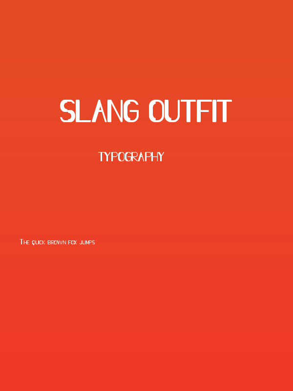 Slang Outfit Poster