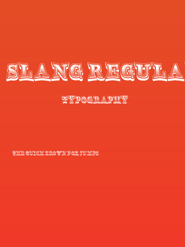 Slang Regular Poster