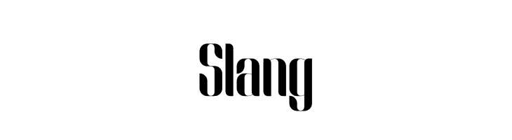 Slang  baixar fontes gratis
