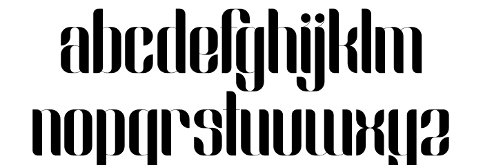 Slang Font LOWERCASE