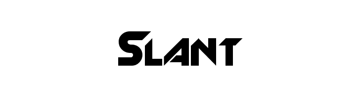 Slant  免费字体下载