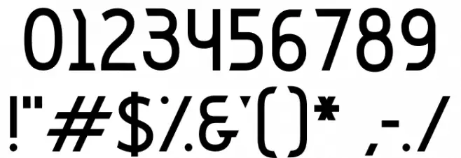 Slant Font OTHER CHARS