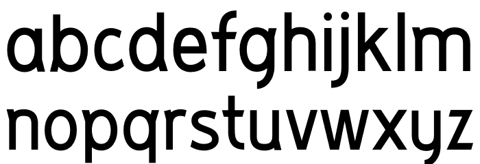 Slant Font LOWERCASE