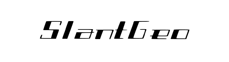 SlantGeo  免费字体下载