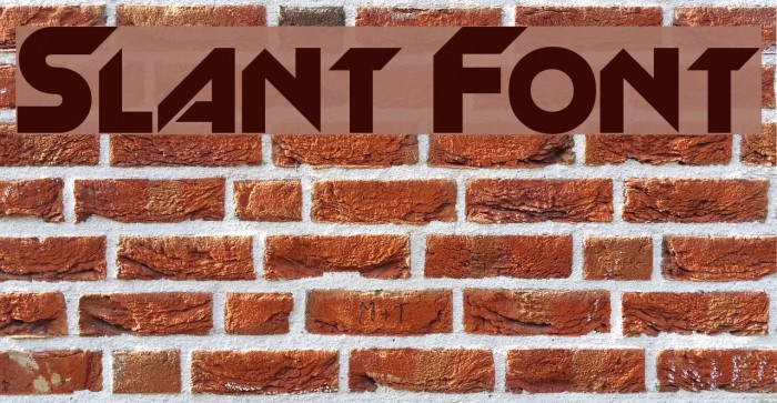 Slant Font examples