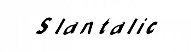 Slantalic  Free Fonts Download